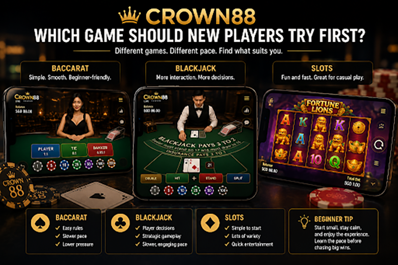 Crown88 casino guide explaining beginner-friendly mobile casino sessions