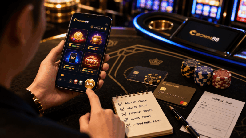 Crown88 slots bankroll and playing style guide