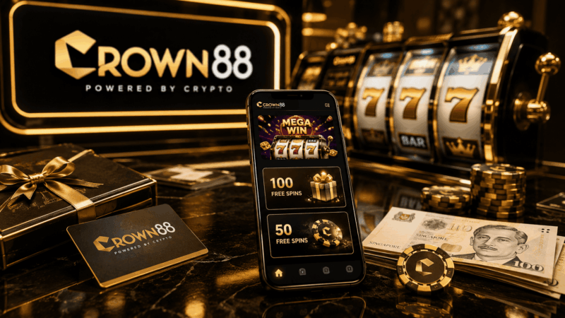 Crown88 Casino Promotions Singapore free spins and slot rewards