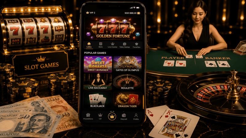 Crown88 Casino Games Singapore slots and live dealer tables