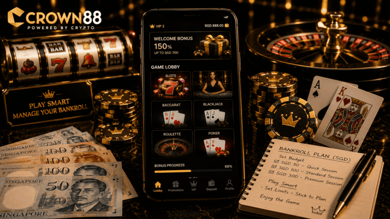 Crown88 Casino Games Singapore bankroll planning